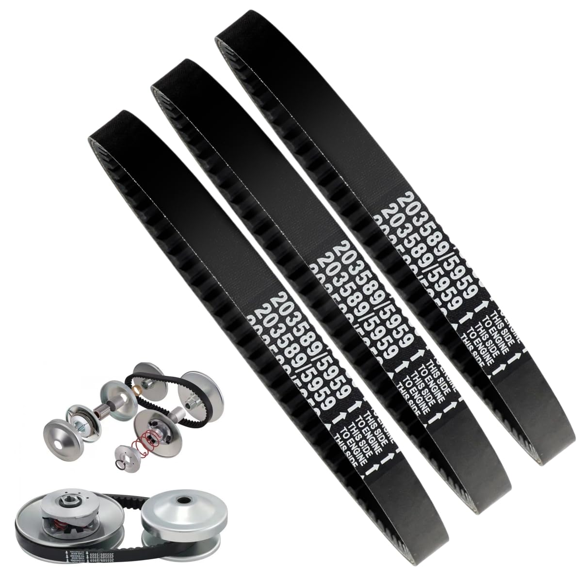 小物 Heavenly Belt Amazon.com: 3 Pack of Drive Belt for 30 Series Go Kart